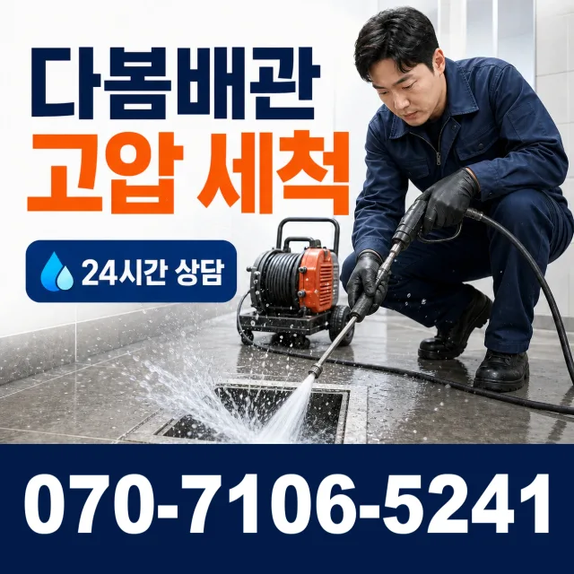 충남 당진시 송산면 무수로 배관고압세척 상담 이미지 4